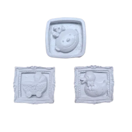 Mini Molduras Quarto Bebê Apliques Resina