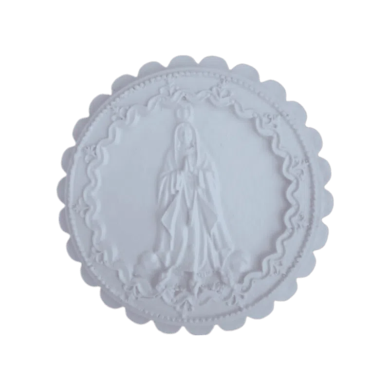 Nossa Senhora de Fátima Aplique em Resina