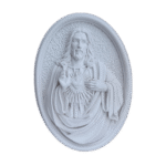 Sagrado Coração de Jesus Aplique ou Parede em Resina