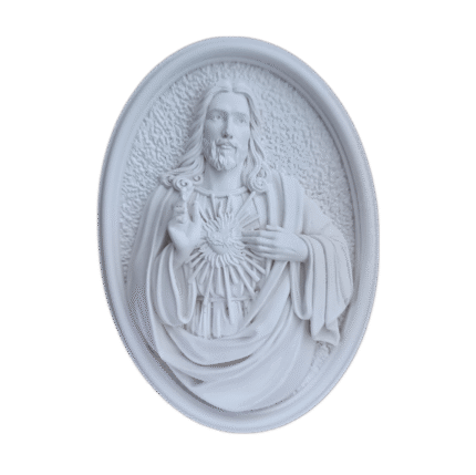Sagrado Coração de Jesus Aplique ou Parede em Resina