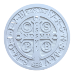 Medalha de São Bento Aplique ou Parede em Resina