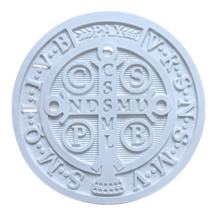 Medalha de São Bento Aplique ou Parede em Resina