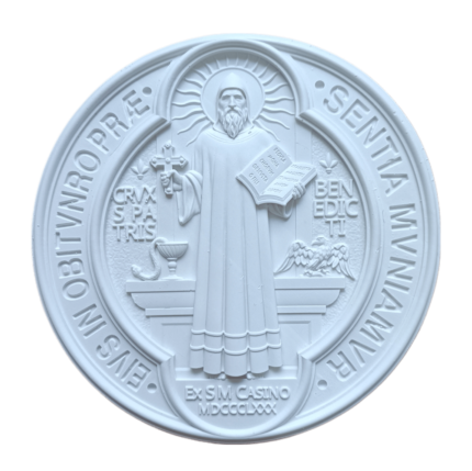 Medalha de São Bento Aplique ou Parede em Resina
