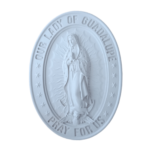 Nossa Senhora de Guadalupe Aplique ou Parede em Resina
