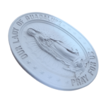 Nossa Senhora de Guadalupe Aplique ou Parede em Resina