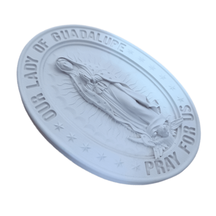 Nossa Senhora de Guadalupe Aplique ou Parede em Resina