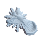 Pia Porta Água Benta Divino Espírito Santo em Resina 10cm