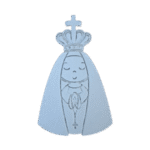 Nossa Senhora Aparecida Aplique em Resina