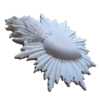 Sagrado Coração de Jesus Aplique ou Parede em Resina