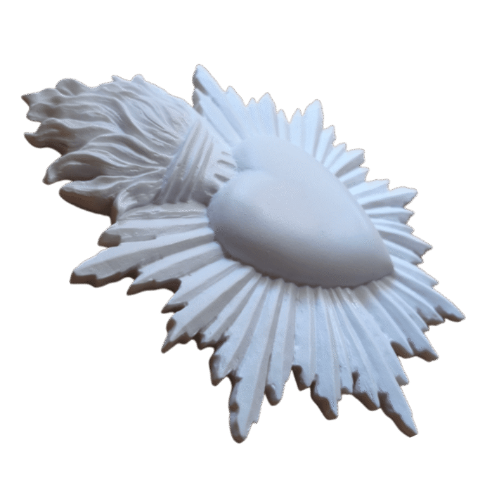 Sagrado Coração de Jesus Aplique ou Parede em Resina