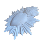 Sagrado Coração de Jesus Aplique ou Parede em Resina