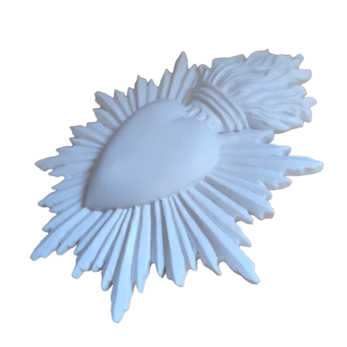 Sagrado Coração de Jesus Aplique ou Parede em Resina