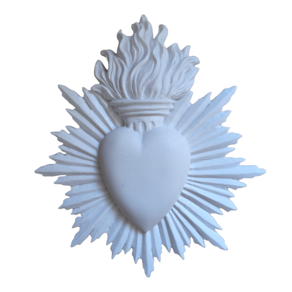 Sagrado Coração de Jesus Aplique ou Parede em Resina