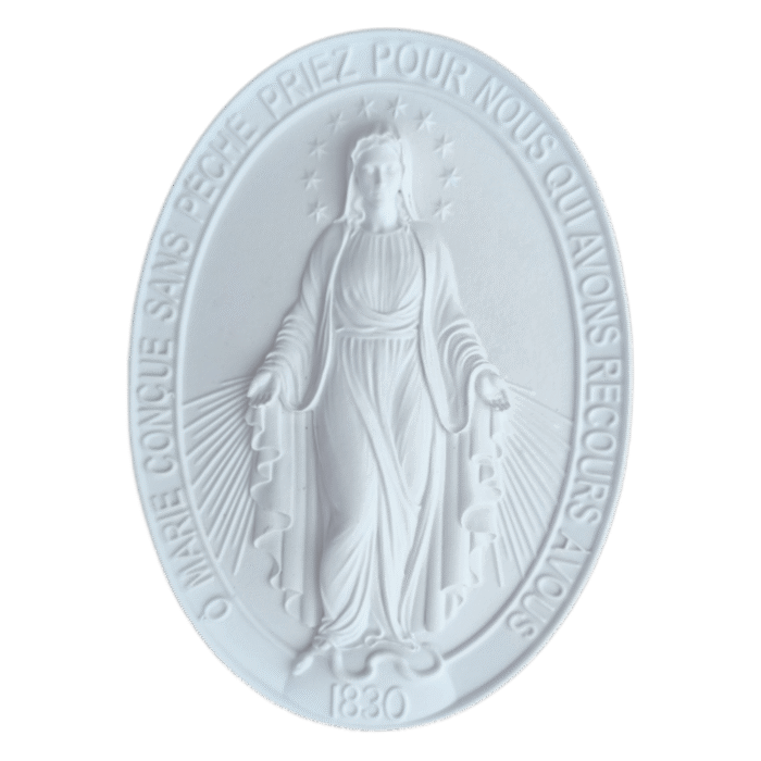Nossa Senhora das Graças Aplique ou Parede em Resina