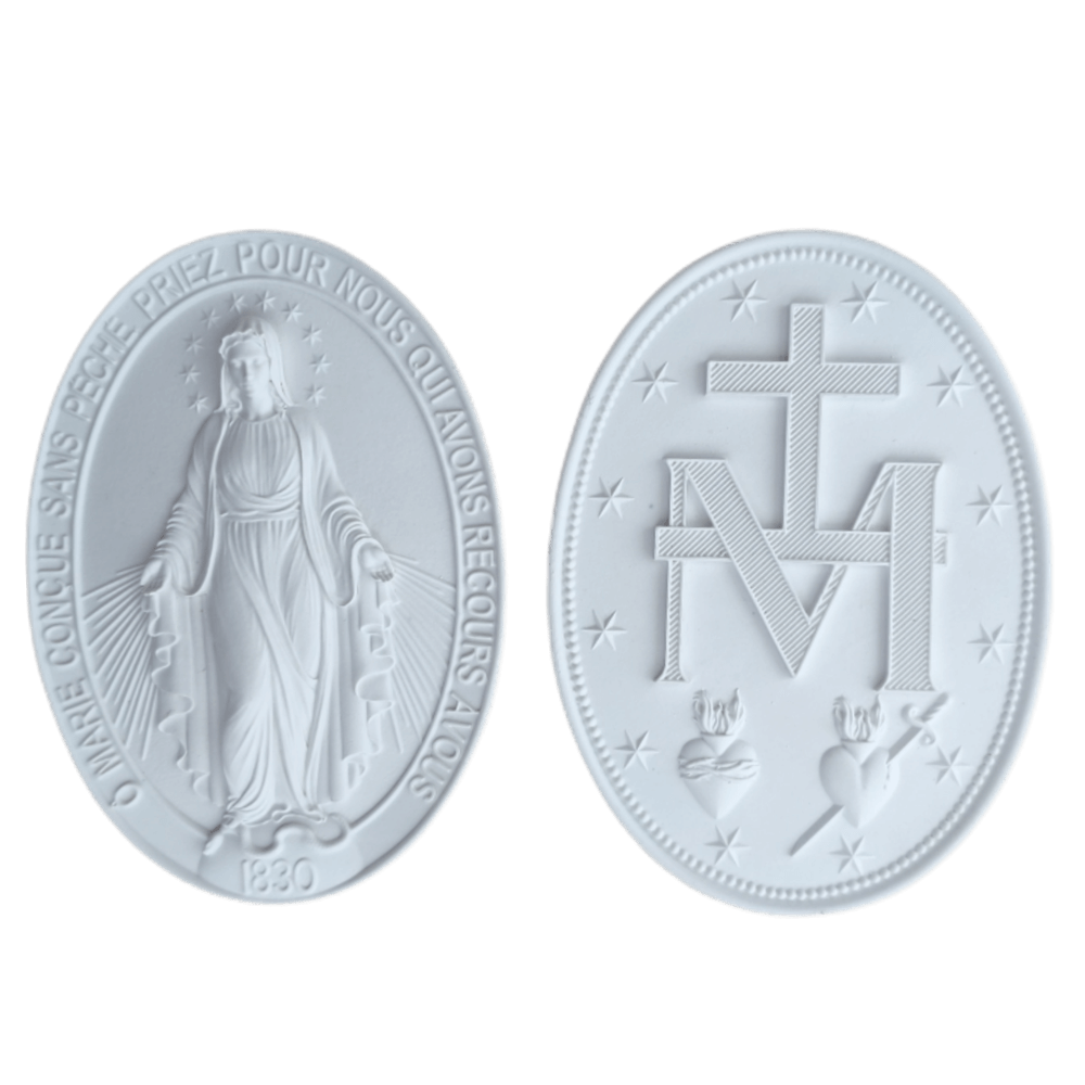 Nossa Senhora das Graças Aplique ou Parede em Resina