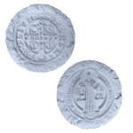 Medalha de São Bento Aplique ou Parede em Resina