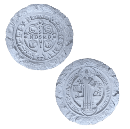 Medalha de São Bento Aplique ou Parede em Resina