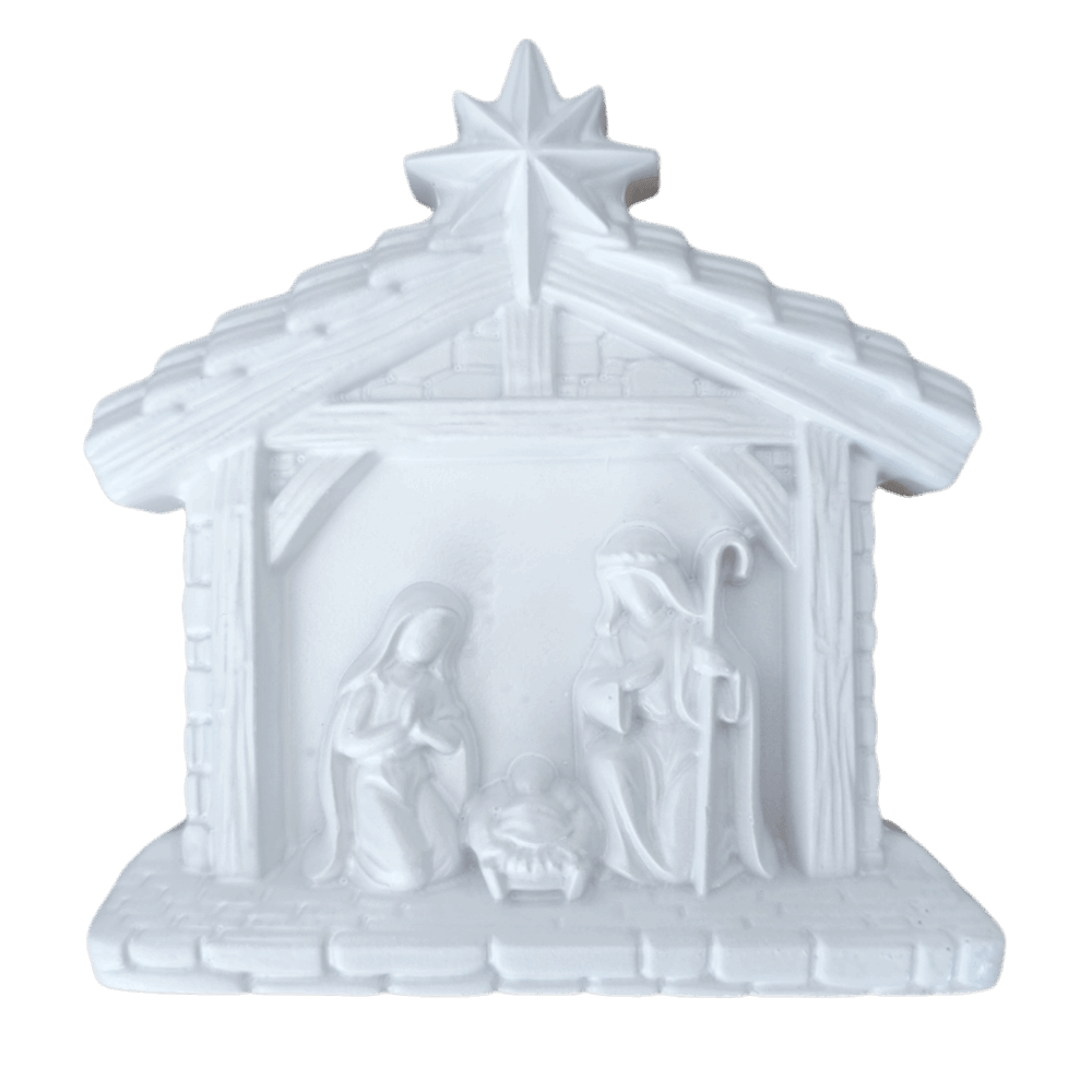 Presépio de Mesa, Aplique ou Parede em Resina 11,5cm